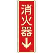 66601 [FR601 消火器 蓄光 240×80×1mm 硬質エンビ]