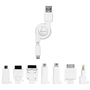 マルチUSB充電ケーブル ホワイト GH-UCCM8A-WH