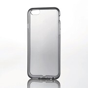 PM-A14SCTBK [iPhone 6/6s専用 透明シリコンケース 液晶保護フィルム付 ブラック]