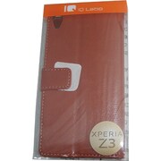IQ-XPZ3-BR [XperiaZ3用スタンダード手帳型レザーケース ブラウン]