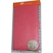 IQ-XPZ3-PK [XperiaZ3用スタンダード手帳型レザーケース ピンク]