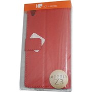 IQ-XPZ3-RD [XperiaZ3用スタンダード手帳型レザーケース レッド]