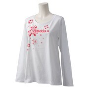 S05840 [SC スノーグラフィック ロングスリーブ T シャツ JAZ1 レディース Lサイズ コアホワイト]