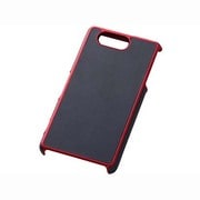 RT-SO02GLC11/BR [Xperia Z3 Compact SO-02G専用 レザージャケット オープンタイプ メタリックフレーム 合皮タイプ ブラック/レッド]
