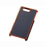 RT-SO02GLC11/BO [Xperia Z3 Compact SO-02G専用 レザージャケット オープンタイプ メタリックフレーム 合皮タイプ ブラック/オレンジ]