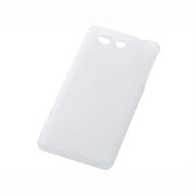 RT-SO02GC1/W [Xperia Z3 Compact SO-02G専用 シリコンジャケット シルキータッチ ホワイト 半透明]