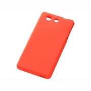 RT-SO02GC1/O [Xperia Z3 Compact SO-02G専用 シリコンジャケット シルキータッチ ホワイト オレンジ（半透明）]