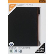 Xperia Z3 Tablet Compact SGP611 SGP612専用 レザージャケット フラップタイプ 合皮タイプ ブラック RT-Z3TCLC1/B