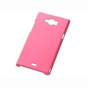 AQUOS ZETA SH-01G SH-02G専用 シェルジャケット ラバーコーティング マットペールピンク RT-SH01GC4/PP