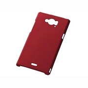 AQUOS ZETA SH-01G SH-02G専用 シェルジャケット ラバーコーティング マットレッド RT-SH01GC4/R