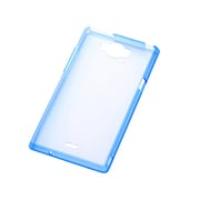 AQUOS ZETA SH-01G SH-02G専用 ソフトシェルジャケット カラフル クリアブルー RT-SH01GCC2/CA