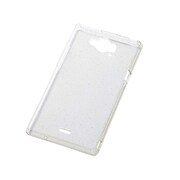 AQUOS ZETA SH-01G SH-02G専用 ソフトジャケット ウルトラクリア ラメ クリアゴールド RT-SH01GTC4/CG
