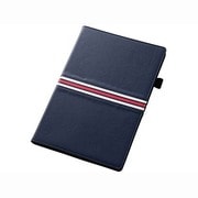 ARROWS Tab F-03G専用 レザージャケット フラップタイプ トリコロール 合皮タイプ ネイビー/レッド・ホワイトライン RT-F03GLC4/N