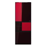 冷蔵庫 MIYABI(ミヤビ) フレンチドア 501L ブラック&レッド SJ-GTR500
