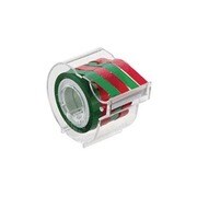 メモックロールテープ フィルムタイプ 記憶用 7mm幅 カッター付 4巻入り (赤・緑 各2巻) RFC-7CH-6B