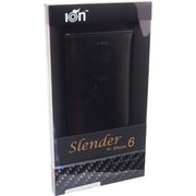 Slender flip cover for iPhone 6 Black [iPhone 6/6s 4.7インチ ケース レザー フリップ カード収納]