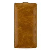 CBR-SYD5803AAEATB [BONRONI Premium Leather Case for Xperia Z3 Compact Flip 茶]