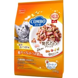 コンボ キャット かつお味・鮭チップ・かつおぶし添え [猫用 ドライフード 700g 総合栄養食]