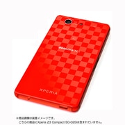 Z574Z3COM1 [Xperia Z3 Compact SO-02G用 背面保護フィルム 液晶保護フィルム付 チェック柄]