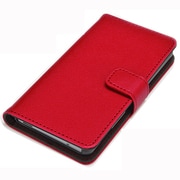 1279Z3COM [Xperia Z3 Compact SO-02G専用 手帳型ケース 合皮タイプ レッド]
