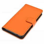 1281Z3COM [Xperia Z3 Compact SO-02G専用 手帳型ケース 合皮タイプ オレンジ]