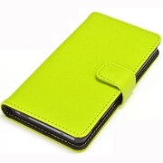 1282Z3COM [Xperia Z3 Compact SO-02G専用 手帳型ケース 合皮タイプ イエローグリーン]