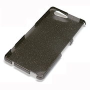 1271Z3COM [Xperia Z3 Compact SO-02G専用 ハードケース 液晶保護フィルム付 ラメ クリアブラック]