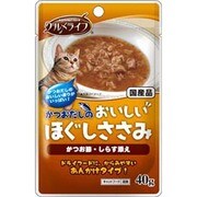 かつおだしのおいしいほぐしささみ かつお節・しらす添え 40g [猫用 レトルト・ウェット すべての年齢に]