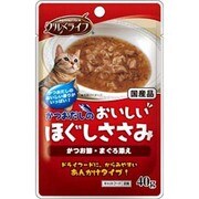 かつおだしのおいしいほぐしささみ かつお節・まぐろ添え 40g [猫用 レトルト・ウェット すべての年齢に]