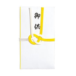 仏金封 黄白7本多当折 御供 キ-210OS