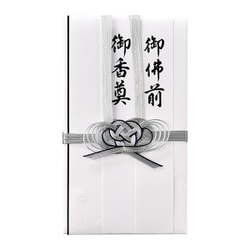 仏金封 総銀10本 ハス 短冊2枚入 キ-280