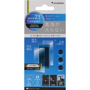 TR-PFXPZ3C-BLCC [Xperia Z3 Compact バブルレスフィルム クリスタルクリア 光沢 液晶・背面・レンズ]
