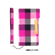TR-FNXPZ3C-PC [Flip Note Case for Xperia Z3 Compact 横開きフリップ（ストラップ・ポケット） ピンクチェック]