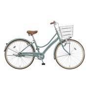 シティサイクル NOLKOG（ノルコグ） L型 点灯虫 26型 内装3段変速 E.Xモダングリーン NL63T4