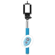 自分撮りスティック smastick（スマスティック） Bluetooth接続 リモコンシャッタータイプ ブルー SS-02RBL