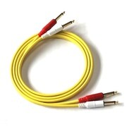 PHONE-PHONEケーブル 標準プラグ×2-標準プラグ×2 1.8m 黄 2PP-1.8M-YLW