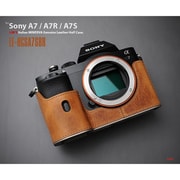 イタリアンミネルバ 本革カメラハーフケース ソニーA7/A7R/A7S ブラウン LE-HCSA7SBR