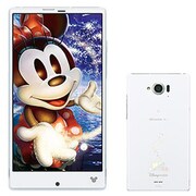 Disney Mobile on docomo SH-02G スパークリングホワイト [スマートフォン]