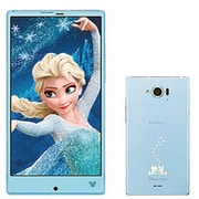 Disney Mobile on docomo SH-02G アイスブルー [スマートフォン]