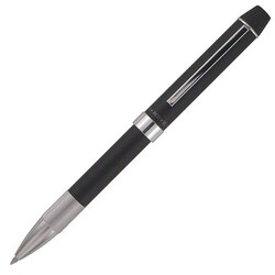 メタリノフィット 2色（黒・赤）油性ボールペン 0.7mm＋シャープペンシル 0.5mm ブラック 16-0219-220
