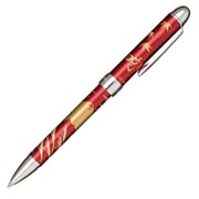 優美蒔絵 複合筆記具 四季の富士 2色(黒・赤)油性ボールペン 0.7mm+シャープペンシル 0.5mm 秋 16-0348-230