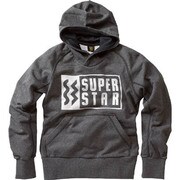 K2JC475107 [SUPERSTAR スウェットパーカー チャコール杢 S メンズ]