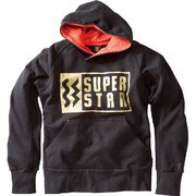 K2JC475109 [SUPERSTAR スウェットパーカー ブラック S メンズ]