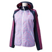 S92952-KBZ32-J/S [W adidas 24/7 なでしこ柄 ウィンドブレーカー ジャケット KBZ32 レディース J/S カレッジネイビー/ピンク]