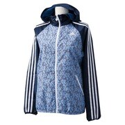 S92953-KBZ32-J/M [W adidas 24/7 なでしこ柄 ウィンドブレーカー ジャケット KBZ32 レディース J/M カレッジネイビー/ホワイト]