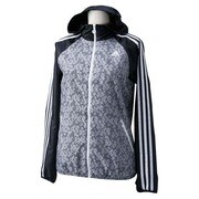 S92954-KBZ32-J/OT [W adidas 24/7 なでしこ柄 ウィンドブレーカー ジャケット KBZ32 レディース J/OT ブラック/ホワイト]