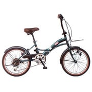 折りたたみ自転車 コールマン 20型 外装6段変速 STD 保険付 ダークグリーン 15COL/FD206STD 3270