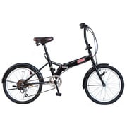 折りたたみ自転車 コールマン 20型 外装6段変速 Y型 保険付 ブラック 15COL/FD206Y 3269