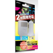 2ポートUSB充電搭載 FMトランスミッター ホワイト JF-FM35UW