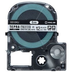 テプラPROテープカートリッジ 下地がかくせるラベル SS12KU